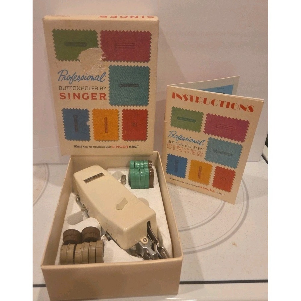 Vtg Singer Professional Buttonholer for Vertical Needle Zig Zag Machines V102878